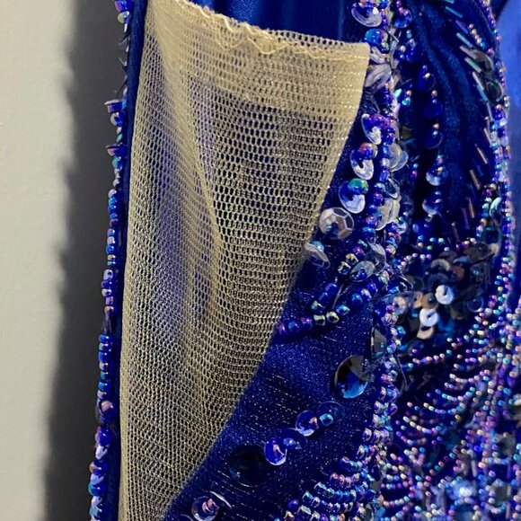 Marvelous Sherri Hill Gown — Rich Deep Blue - Picture 3 of 6